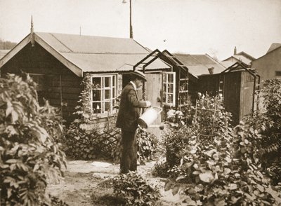 Un chalet dans les jardins, Lofthouse Park, illustration de Prisonniers allemands en Grande-Bretagne - English Photographer